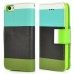 Newest Multicolored Magnetic Wallet Folio PU Leather Stand Case With Card Slots And Strap For iPhone 5C