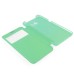 Noble Transparent Back And View Window Folio Leather Case For Samsung Galaxy S6 Edge Plus - Green