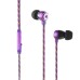 Nylon In-Ear Headphone with Microphone - Purple