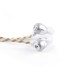 Nylon In-Ear Headphone with Microphone - White