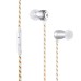 Nylon In-Ear Headphone with Microphone - White