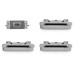 OEM 4 pcs/set Side Keys Power On Off Volume Silent Lock for iPhone 6 4.7 inch - Grey