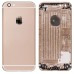 OEM Metal Rear Housing Back Cover With Apple Logo For iPhone 6s(Without Words) - Gold