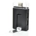 OTG Micro USB 2.0 HUB Combo Card Reader for Smart Phone & Computer  - Black