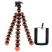 Octopus Flexible Tripod Stand Holder for Smartphone - Orange