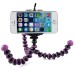 Octopus Flexible Tripod Stand Holder for Smartphone - Purple