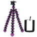 Octopus Flexible Tripod Stand Holder for Smartphone - Purple