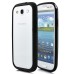 PC And Rubber Assembly Bumper Case For Samsung Galaxy S3 i9300 - Black