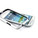 PC And Rubber Assembly Bumper Case For Samsung Galaxy S3 i9300 - White / Black