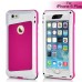 PEPKOO Ultimate Protection Water-Proof Dust - Proof Shock - Proof Aluminum And Silicone Case For iPhone 6 Plus / 6s Plus - White And Magenta