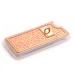 PU Leather Coated Little Spot TPU Frame Back Case Cover With Finger Holder Clip Ring for iPhone 6 / 6s