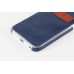 PU Leather Coated TPU Back Case with Card Slot for iPhone 6 / 6s - Blue