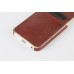 PU Leather Coated TPU Back Case with Card Slot for iPhone 6 / 6s - Light brown