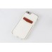 PU Leather Coated TPU Back Case with Card Slot for iPhone 6 / 6s - White