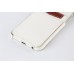 PU Leather Coated TPU Back Case with Card Slot for iPhone 6 / 6s - White