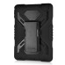 Pepkoo Spider Style 2 in 1 Hybrid  Plastic And Silicone Stand Defender Case With  Screen Film For iPad Mini 4 - Black