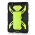 Pepkoo Spider Style 2 in 1 Hybrid  Plastic And Silicone Stand Defender Case With  Screen Film For iPad Mini 4 - Black And Green