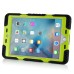 Pepkoo Spider Style 2 in 1 Hybrid  Plastic And Silicone Stand Defender Case With  Screen Film For iPad Mini 4 - Black And Green