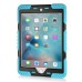 Pepkoo Spider Style 2 in 1 Hybrid  Plastic And Silicone Stand Defender Case With  Screen Film For iPad Mini 4 - Blue And Black