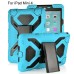 Pepkoo Spider Style 2 in 1 Hybrid  Plastic And Silicone Stand Defender Case With  Screen Film For iPad Mini 4 - Blue And Black