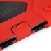 Pepkoo Spider Style 2 in 1 Hybrid  Plastic And Silicone Stand Defender Case With  Screen Film For iPad Mini 4 - Red And Black