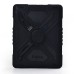 Pepkoo Spider Style 2 in 1 Hybrid  Plastic and Silicone Stand Defender Case with a Screen Film for iPad 2/3/4 - Black