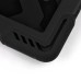 Pepkoo Spider Style 2 in 1 Hybrid  Plastic and Silicone Stand Defender Case with a Screen Film for iPad 2/3/4 - Black