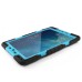 Pepkoo Spider Style 2 in 1 Hybrid  Plastic and Silicone Stand Defender Case with a Screen Film for iPad 2/3/4 - Black/Blue