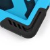 Pepkoo Spider Style 2 in 1 Hybrid  Plastic and Silicone Stand Defender Case with a Screen Film for iPad 2/3/4 - Black/Blue