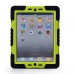 Pepkoo Spider Style 2 in 1 Hybrid  Plastic and Silicone Stand Defender Case with a Screen Film for iPad 2/3/4 - Black/Green