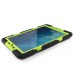 Pepkoo Spider Style 2 in 1 Hybrid  Plastic and Silicone Stand Defender Case with a Screen Film for iPad 2/3/4 - Black/Green