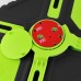 Pepkoo Spider Style 2 in 1 Hybrid  Plastic and Silicone Stand Defender Case with a Screen Film for iPad 2/3/4 - Black/Green