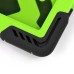 Pepkoo Spider Style 2 in 1 Hybrid  Plastic and Silicone Stand Defender Case with a Screen Film for iPad 2/3/4 - Black/Green