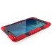 Pepkoo Spider Style 2 in 1 Hybrid  Plastic and Silicone Stand Defender Case with a Screen Film for iPad 2/3/4 - Black/Red