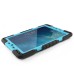 Pepkoo Spider Style 2 in 1 Hybrid  Plastic and Silicone Stand Defender Case with a Screen Film for iPad 5 - Black/Blue