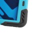 Pepkoo Spider Style 2 in 1 Hybrid  Plastic and Silicone Stand Defender Case with a Screen Film for iPad 5 - Black/Blue