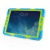 Pepkoo Spider Style 2 in 1 Hybrid  Plastic and Silicone Stand Defender Case with a Screen Film for iPad 5 - Blue/Green