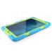 Pepkoo Spider Style 2 in 1 Hybrid  Plastic and Silicone Stand Defender Case with a Screen Film for iPad 5 - Blue/Green