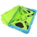 Pepkoo Spider Style 2 in 1 Hybrid  Plastic and Silicone Stand Defender Case with a Screen Film for iPad 5 - Blue/Green