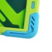 Pepkoo Spider Style 2 in 1 Hybrid  Plastic and Silicone Stand Defender Case with a Screen Film for iPad 5 - Blue/Green