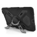 Pepkoo Spider Style 2 in 1 Hybrid  Plastic and Silicone Stand Defender Case with a Screen Film for iPad Mini 1/2/3 - Black