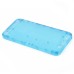 Plastic Back Cover Faceplates with Side Buttons SIM Card Tray for iPhone 5s - Transarent Blue