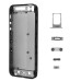 Plastic Back Cover For iPhone 5 - Transparent Black