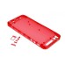 Plastic Back Cover For iPhone 5 - Transparent Red