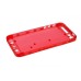 Plastic Back Cover For iPhone 5 - Transparent Red