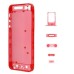 Plastic Back Cover For iPhone 5 - Transparent Red