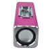 Portable Music Angel Speaker for iPhone iPod Mobile Phone PC U-disk SD (JH-MAUK3) - Magenta