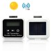 Portable Wireless Solar Power Station FM Transmitter For iPhone iPod - White / Black