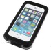 Practical Waterproof Hybrid PC and TPU Case for iPhone 5 iPhone 5S - Black