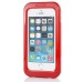 Practical Waterproof Hybrid PC and TPU Case for iPhone 5 iPhone 5S - Red